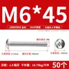 Tornillos de Acero Inoxidable 304 con Cabeza Plana Grande, Tornillos Mecánicos Phillips, Pernos Roscados M2M4M5M6M8 Phillips