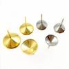 Aço inoxidável carimbado pontiagudo orelha pino de orelha Suporte de pedra acrílica pino de orelha DIY suporte de satélite pino de orelha atacado