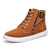 Liquidação Primavera Novas Botas Martin Masculinas com Fivela Tendência Tênis Masculinos Estilo Coreano Sapatos de Cano Alto Estilo Britânico Sapatos Casuais Masculinos