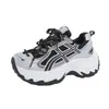 Zapatos deportivos casuales de malla transpirable con cordones y suela gruesa, nuevos y modernos 2026, zapatos de papá para mujer, para aumentar la altura, ins