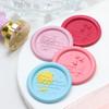 Cabeza de Sello de Cera Yaqi con Diseño Floral en Relieve, Cabeza de Cobre Sólido con Patrón de Tulipan, Hermosa Cabeza de Sello de Cera