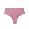 Braguitas de Cintura Alta para Mujer Europeas y Americanas, Seda Helada Amigable con la Piel, Tanga de Talla Grande, Tanga Sexy sin Costuras de una Pieza, Secado Rápido para Mujeres