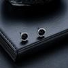 Aretes de Circonia con Diamante de Color para Hombres, Gama Alta, Versátiles Aretes Franceses de Lujo Ligero para Mujeres, Joyería de Diseño de Moda y Tendencia al por Mayor