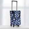 Carrito de compras manos libres, carrito pequeño de arrastre, carrito de bolsa de compras portátil plegable para el hogar
