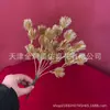 Cabeça de Flor de Hortênsia de Madeira Ano Novo Flor Dourada Simulação Folha de Ginkgo Dourada Balde de Flores de Eucalipto Atacado