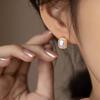 Perla de mappel de imitación cuadrada irregular, perla de concha de imitación barroca, hilo en forma de perla, cuentas planas, accesorios de bricolaje de perla de imitación