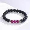 Design de Pulseira de Contas de Turquesa Natural Nicho Pulseira Empilhada Retrô Elástica Ajustável Casal Jade