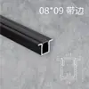 Luz led lineal empotrada en ranura de aluminio negro tira de luz de titanio negro para sala de estar ranura de encaje lineal brillante oculta