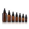 Frasco Conta-Gotas de Vidro Marrom Transfronteiriço 5-100ml Frasco para Óleo Essencial Frasco para Essência Frasco para Líquido Original Frasco Recarregável para Viagem