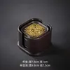 Posavasos de baquelita para taza de té Ceremonia del té Kung Fu Redondo Aislamiento térmico para taza Soporte para taza Set combinado cuadrado para el hogar Accesorios chinos