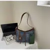 Bolsa de Ombro Jeans de Grande Capacidade para Mulheres 2026 Nova Versátil para o Dia a Dia Bolsa Transversal Bolsa de Ombro Tote para o Dia a Dia