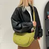Bolsa Transversal de Ombro Único, Bolsa de Nylon Repelente à Água, Múltiplos Compartimentos, Grande Capacidade, Leve, Casual, Estilo Simples