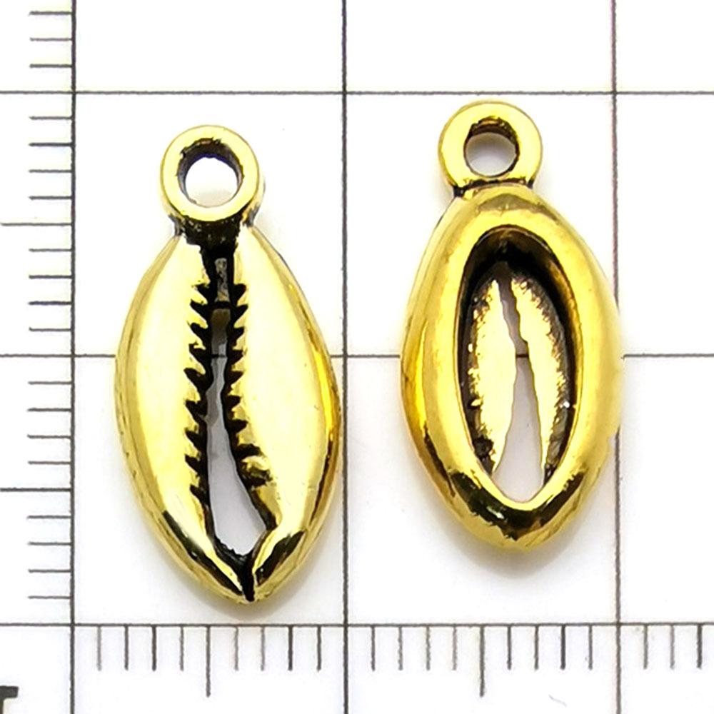 11098-X2-古金锌合金椭圆形海洋贝壳17x8-1g.j