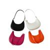 Bolso de Mano Estilo Coreano para Mujer 2023 Nuevo Bolso Sencillo para Mujer Debajo del Brazo Bolso Pequeño Portátil Texturizado Bolso de Media Luna Bolso Casual para Mujer