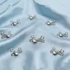 Nova Fivela de Metal com Strass Estilo Chinês para Qipao, Suéter, Vestido, Hanfu e Roupas Formais Fivela de Gancho, Fivela de Vento, Botão
