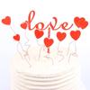 Pastel de cumpleaños creativo de moda para hornear, decoración pequeña de hierro, amor, Día de San Valentín 520, Tanabata, confesión de amor, complemento