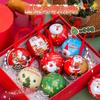 Poke Ball Criativa de Natal Caixa de Presente de Natal Fofa Lata Esférica de Folha de Flandres Presente de Natal Pote Pequeno para Armazenamento de Presentes