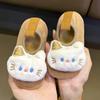 Pantuflas de Algodón para Niños Invierno Zapatos de Casa para Interior para Niños Bolsa con Suela Suave Antideslizante Felpa de Piel Zapatos de Algodón para Bebé para Niños