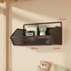 Estante de almacenamiento de pared, esenciales para dormitorio, cesta colgante sin taladro para mesita de noche de dormitorio, solución de almacenamiento de pared para literas superiores de estudiantes