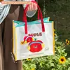 Bolsa de Gelatina Fofa de Desenho Animado Original Tengyi, Bolsa de Mão Versátil para Meninas, Bolsa de Praia para Viagem, Bolsa Transparente para Litoral, Atacado