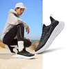 Zapatos Deportivos para Hombre Mingou Hongxing Erke Zapatos Deportivos Verano Nuevos Ligeros Suela Suave Amortiguadores Zapatos para Correr Negros para Hombre