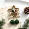 Adornos de campana en forma de estrella de Navidad transfronterizos, Accesorios DIY para escaparates, Decoraciones para árboles de Navidad, Campanas en forma de lazo