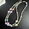 Bolso Colgante de Cadena de Corazón Colorido Versátil para Niña Cadena de Colgante Universal Larga Cadena Cruzada Teléfono Cámara