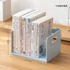 Soporte de libro para escritorio de estudiante con amortiguación y función de rebote, estantería antivuelco, caja de almacenamiento de escritorio con soporte de libro extensible y sujetalibros de escritorio