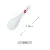 Cucharas pequeñas de cerámica para sopa caseras, cucharas para arroz, cucharas grandes para servir, cucharas de porcelana para restaurante, cucharas pequeñas de porcelana de hueso estilo japonés, utensilios comerciales creativos