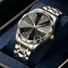 Reloj para Hombre de Venta Caliente Nuevo Reloj para Hombre Moda Espejo Rombo Acero Correa Impermeable Luminoso Cuarzo Pulsera Venta al por Mayor Transfronteriza