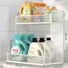 Estante de Baño Artefacto de Almacenamiento para Baño y WC Estantería de Piso para Detergente de Lavandería junto a la Lavadora Carrito Pequeño