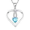 Collar Colgante de Amor Blanco Dorado Transfronterizo para Mujer, Corazón a Corazón, Elegante, de Alta Gama, Collar de Amor con Circonita