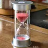 Reloj de Arena Plateado de Alto Brillo Temporizador de 10/20/30 Minutos para Niños Tiempo de Estudio Autodisciplina Examen de Ingreso a la Universidad Regalo de Graduación
