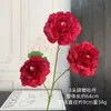 Flor Artificial Peônia de Carpa com 3 Cabeças Decoração de Salão de Casamento Flores Artificiais para Decorar o Chão da Estrada Decoração de Sala de Estar em Casa Material de Flor Venda por Atacado