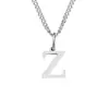 Colar Popular de 26 Letras St.Delan, Colar DIY Versátil de Aço Inoxidável 14K, Acessórios de Pingente Atacado