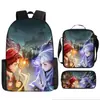Mochila Escolar Harry Potter de Tres Piezas Mochila Casual para Hombres y Mujeres Mochila para Estudiantes Impresa de Gran Capacidad Mochila para Exteriores