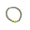 Nuevo Pulsera de Piedra Natural con Cuentas Estilo Chino para Mujer Corazón de Piedra Lunar Gris Pulsera con Colgante de Acero de Titanio Pulsera de Perlas de Agua Dulce para Mujer