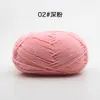 Hilo de Algodón de Leche de 4 Hebras para Bebé para Tejer Bufanda a Mano, Ovillo de Hilo Medio Grueso, Manta, Hilo para Crochet DIY, Kit de Materiales para Tejer Hecho a Mano