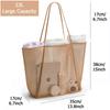 Bolsa de Hombro Ultraligera de Playa Calada Malla Transpirable Artículos de Aseo Natación Expandible Bolsa de Almacenamiento Bolso de Mano de Hombro para Mujer Amazon