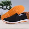 Venda Direta Embalada de Sapatos de Pano Tradicionais de Pequim para Homens, Atacado para Meia-Idade e Idosos, Sapatos de Pano Pretos Tradicionais para Homens com Solas de Borracha, Sapatos de Calçar