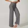Pantalones Largos Deportivos Fitness Yoga Pierna Ancha Rectos para Mujer Levanta Glúteos Sueltos Trasero de Durazno Correr Casuales Exteriores Lu