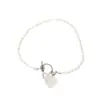 Venta Caliente Transfronteriza Pulsera Ottonbuckle para Mujer Estilo Ins Personalidad Elegante Mariposa Amor Pulsera Punk Hip-hop Pulsera