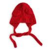 Gorro de punto para gato hermano para niños, gorro peludo lindo, niños y niñas, otoño e invierno, grueso, cálido, protección para las orejas, gorro de lana con encaje