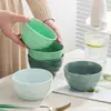 Tigela de Arroz Criativa Tigela de Arroz Cerâmica Degradê Doméstica Individual para Viagem Presente de Casamento Tigela de Sopa Personalizada Louça de Alto Valor