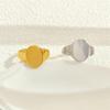 Nuevo Anillo Ovalado de Diseño Nicho Personalidad Moda Anillo de Acero Inoxidable para Mujer 18k Anillo Ajustable para Usar a Diario