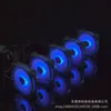 Ventoinha de Gabinete Jijia, Luz Colorida Interna e Externa de Abertura Fina Emissora de Luz, RGB Dupla Face Interna e Externa Emissora de Luz 12cm Ar de Resfriamento Silencioso