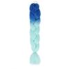 Nueva versión de trenza grande [doble color] Trenza africana sucia peluca trenza cola de caballo fibra química seda de alta temperatura color trenza grande
