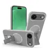 Fábrica Pinjun Funda para Teléfono Móvil con Soporte Anticaída de Fibra de Carbono Adecuada para Apple Iphone17Air Cubierta Protectora Magnética