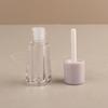 Tubo de brillo labial redondo corto coreano de 2,5 ml, material envolvente, brillo labial, lodo labial, tubo de reparación, sombra de ojos líquida.