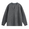 Textura de Cable Tridimensional Suéter Pequeño de Punto con Cuello en V para Hombre Otoño e Invierno Retro Holgado Punto de Textura Pesada Suéter Chaqueta